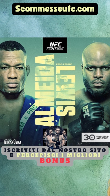 pronostici UFC Almeida vs Lewis