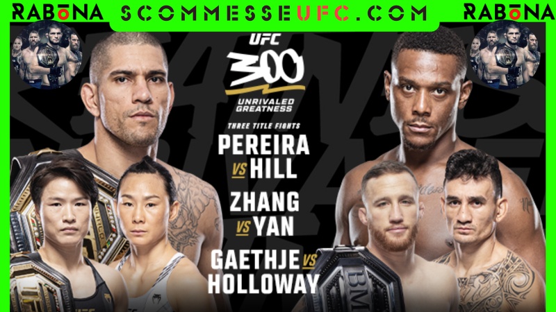 pronostici UFC 300 Pereira vs Hill