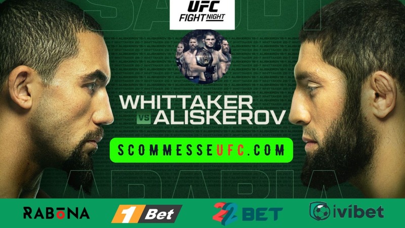 whittaker contro aliskerov scommesse ufc