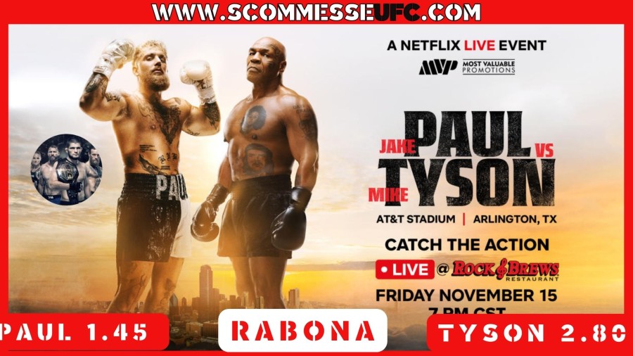 scommesse pronostico Paul vs Tyson
